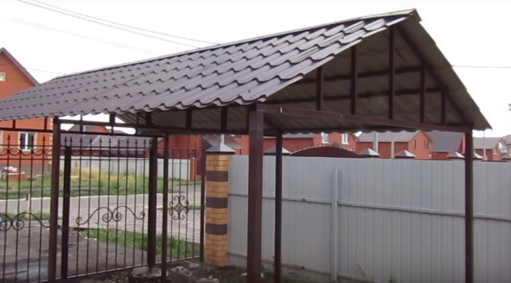 Купить Навес из металла в Москве по цене от 14000 руб. Навес из металла купить Москва