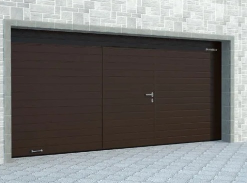Купить Автоматические секционные ворота Doorhan с калиткой 3400х2800 в Москве по цене от 23290 руб. Автоматические секционные ворота Doorhan с калиткой 3400х2800 купить Москва